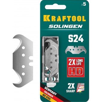 KRAFTOOL SOLINGEN S24 лезвия крюковидные, 5 шт 09643-S5_z02
