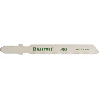 Полотна KRAFTOOL, T118A, для эл/лобзика, HSS, по металлу (1,5-2мм), EU-хвост., шаг 1,2мм, 55мм, 5шт 159551-1.2-S5