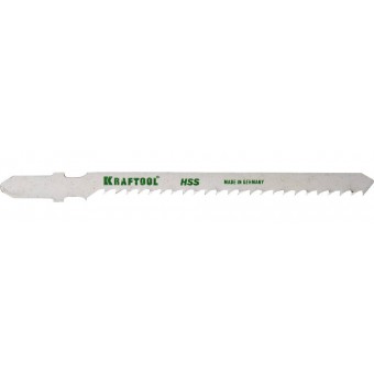 Полотна KRAFTOOL, T227D, для эл/лобзика, HSS, по мягкому металлу, фигурный рез, EU-хвост., шаг 3мм, 75мм, 2шт 159558-3