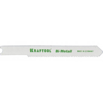 Полотна KRAFTOOL, U118AF, для эл/лобзика, Bi-Metall, по металлу (1,5-2мм), US-хвост., шаг 1,2мм, 55мм, 2шт 159655-1,2