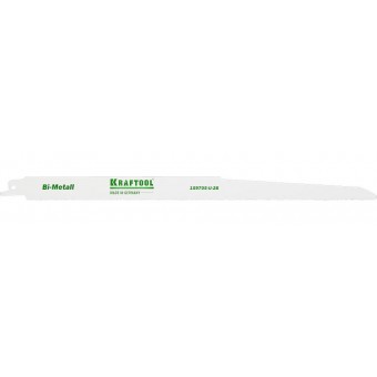 Полотно KRAFTOOL "INDUSTRIE QUALITAT", S1222VF, для эл/ножовки, Bi-Metall, по металлу, дереву, шаг 1,8-2,5мм, 280мм 159705-U-28