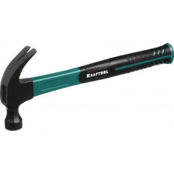KRAFTOOL Fiberglass 450 г молоток-гвоздодёр столярный c фиберглассовой рукояткой 20265-45