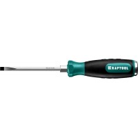 Отвертка ударная "Impact", сквозной стержень из Cr-Mo-V стали, маслобензостойкая двухкомпонентная рукоятка, SL 5x100мм, KRAFTOOL 250033-5