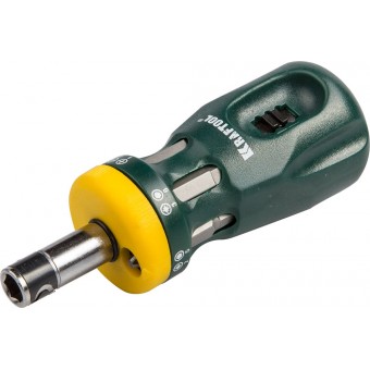 KRAFTOOL Mini-12 набор: реверсивная отвертка с насадками 12-в-1 26161-H13