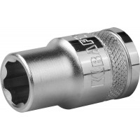 Торцовая головка KRAFTOOL "INDUSTRIE QUALITAT", Cr-V, SUPER-LOCK, хромосатинированная, 1/2", 12 мм 27801-12_z01
