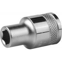 Торцовая головка KRAFTOOL "INDUSTRIE QUALITAT", Cr-V, FLANK, хромосатинированная, 1/2", 9 мм 27805-09_z01
