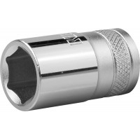 Торцовая головка KRAFTOOL "INDUSTRIE QUALITAT", Cr-V, FLANK, хромосатинированная, 1/2", 14 мм 27805-14_z01