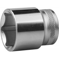 Торцовая головка KRAFTOOL "INDUSTRIE QUALITAT", Cr-V, FLANK, хромосатинированная, 1/2", 30 мм 27805-30_z01