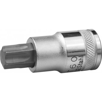 Торцовая бита-головка KRAFTOOL "INDUSTRIE QUALITAT", материал S2, TORX, сатинированная, 1/2", Т60 27905-60_z01