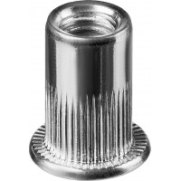 Резьбовые заклепки Nut-S, М4, 1000 шт, стальные с насечками, Kraftool 311707-04