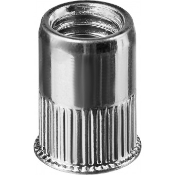 Резьбовые заклепки Nut-R, М5, 1000 шт, стальные с насечками, уменьш. бортик, Kraftool 311708-05