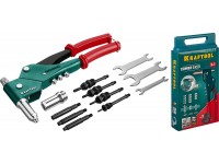 KRAFTOOL Combo3-M6 комбинированный заклепочник поворотный 0-360&deg; в кейсе 31178_z01