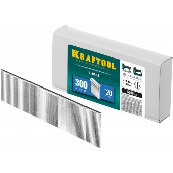 KRAFTOOL 20 мм гвозди для нейлера тип 300, 5000 шт 31785-20