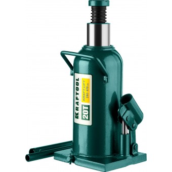 KRAFTOOL KRAFT-LIFT 20т, 244-449мм домкрат бутылочный гидравлический, KRAFT BODY 43462-20_z01